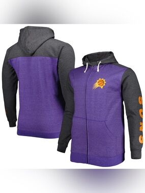 Phoenix Suns Fanatics Big & Tall Down and Distance Full-Zip Hoodie